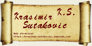 Krasimir Šutaković vizit kartica